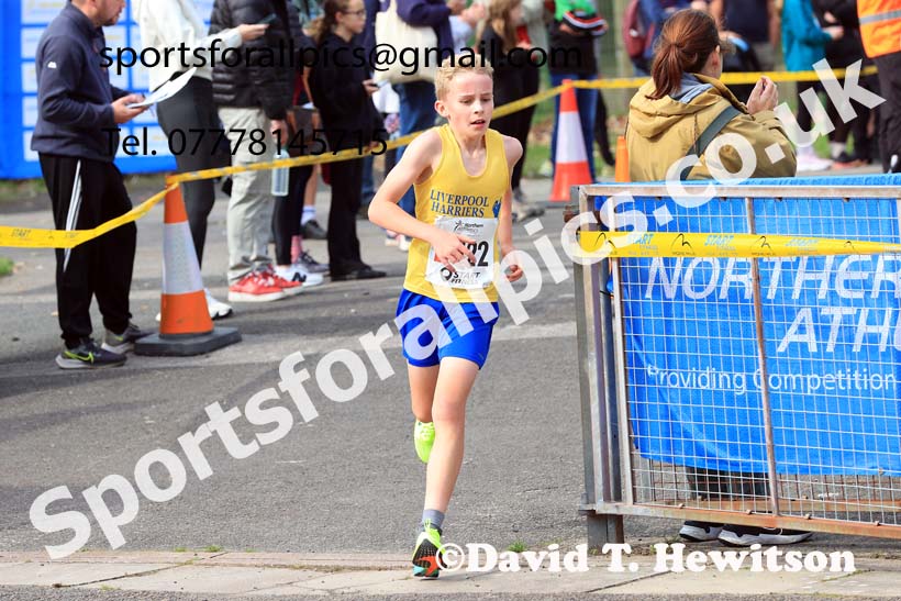 Boys Under-13s, 2024 Northern Mens 6 and Womens 4 and Youngsters Relays, Stanley Park, Blackpool.  Photo: David T. Hewitson/Sports for All Pics